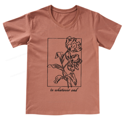 Pagewings To Whatever End t-shirt  V-neck T-shirt