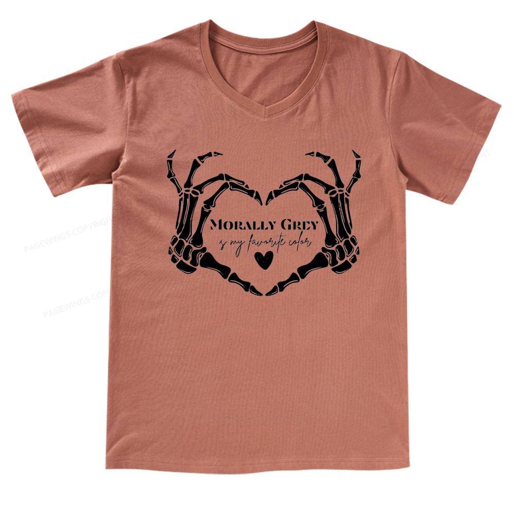 Pagewings A Book a Day Dragon V-neck T-shirt