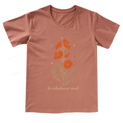 Pagewings Throne of Glass To Whatever End V-neck T-shirt