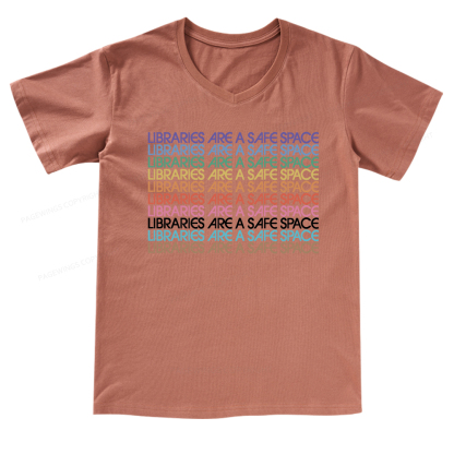 Pagewings Libraries Are For Everyone V-neck T-shirt