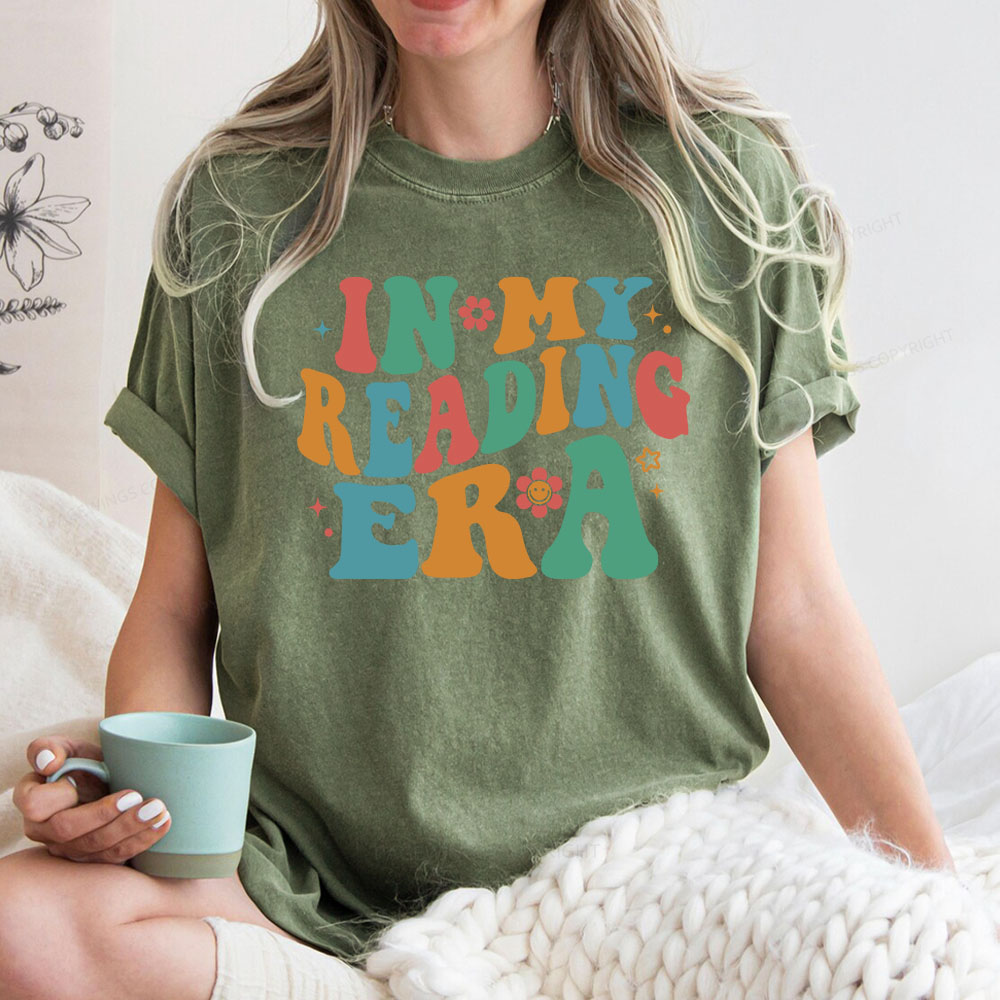 Pagewings In My Reading Era Unisex Washed T-shirt