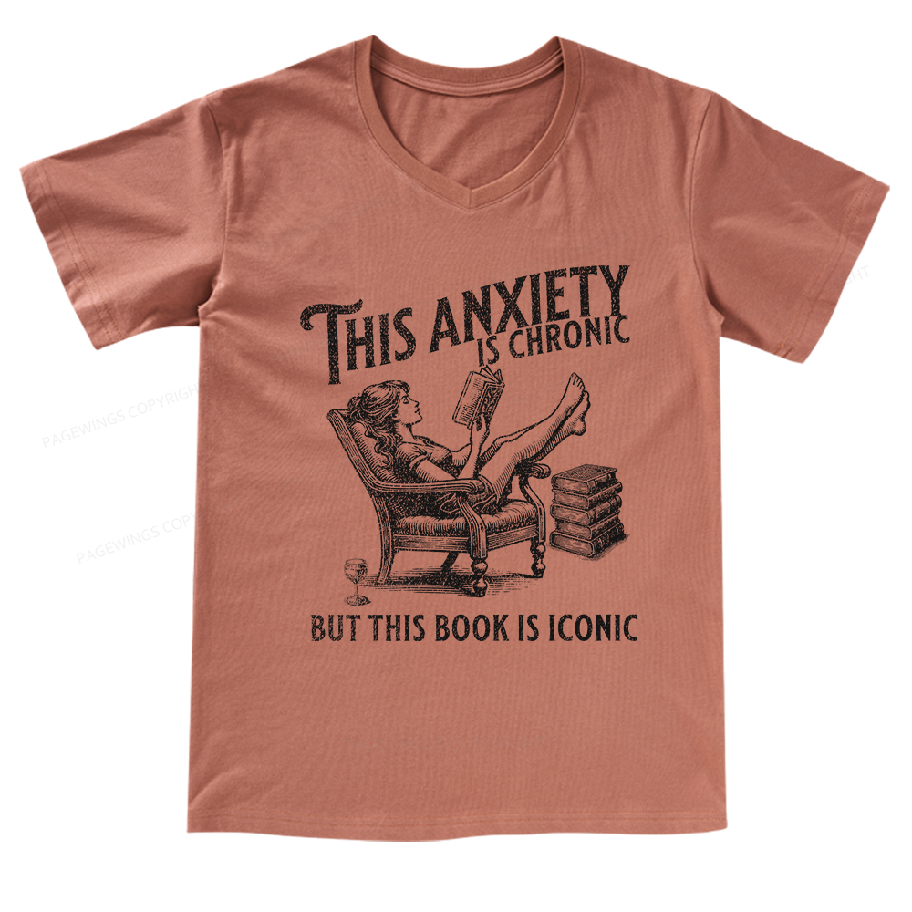 Pagewings Funny Bookish Shirt V-neck T-shirt