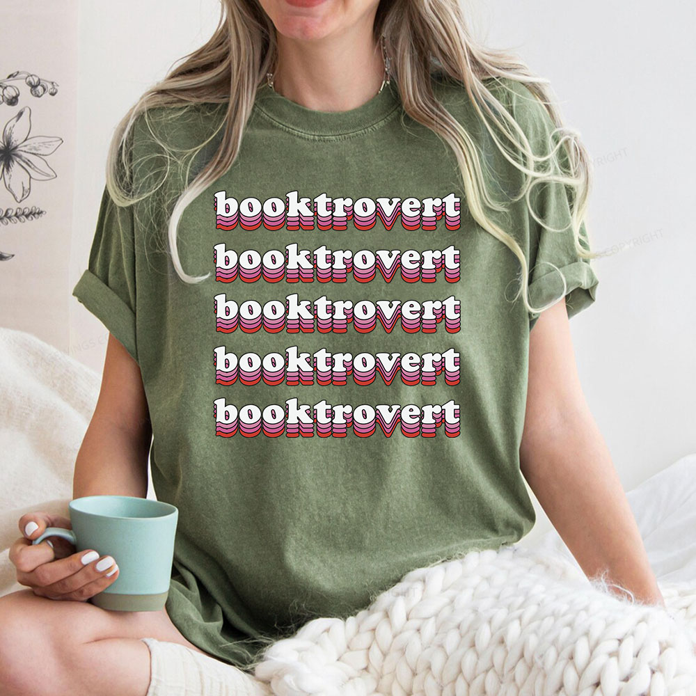 Pagewings Booktrovert Unisex Washed T-shirt