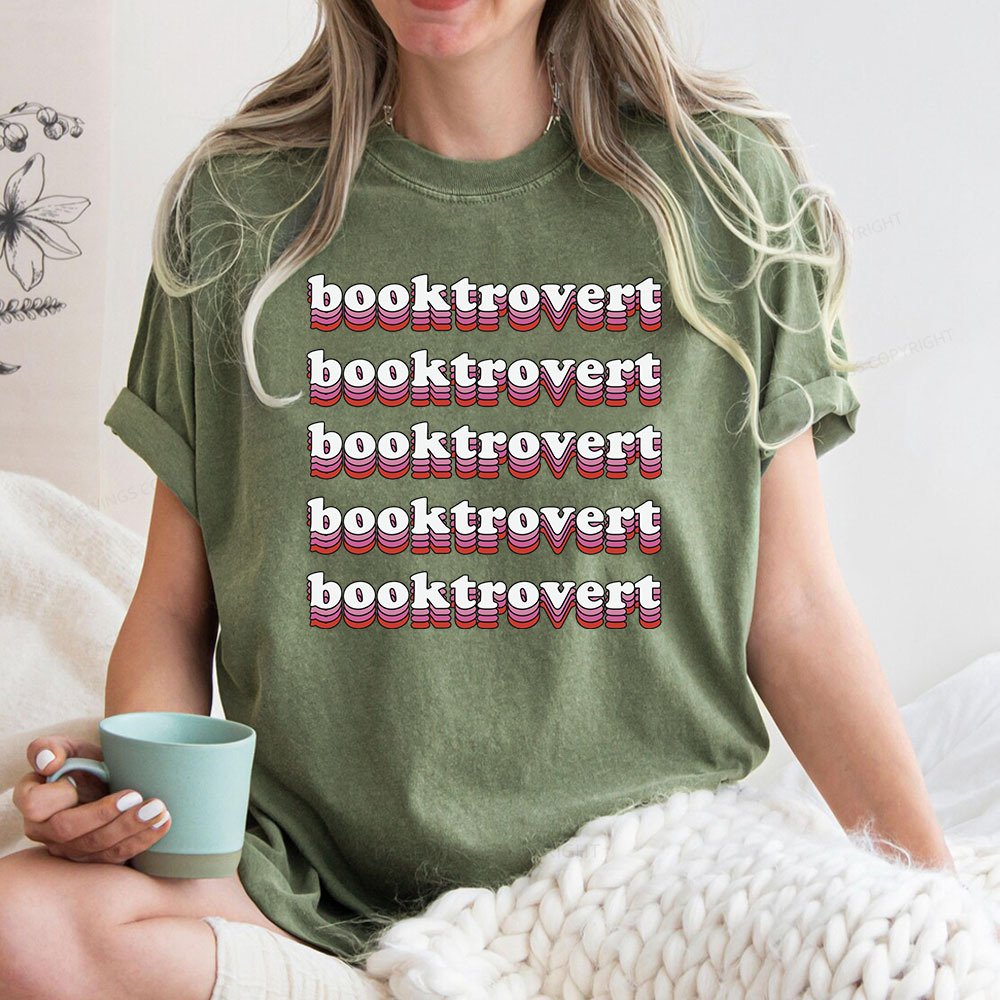 Pagewings Booktrovert Unisex Washed T-shirt