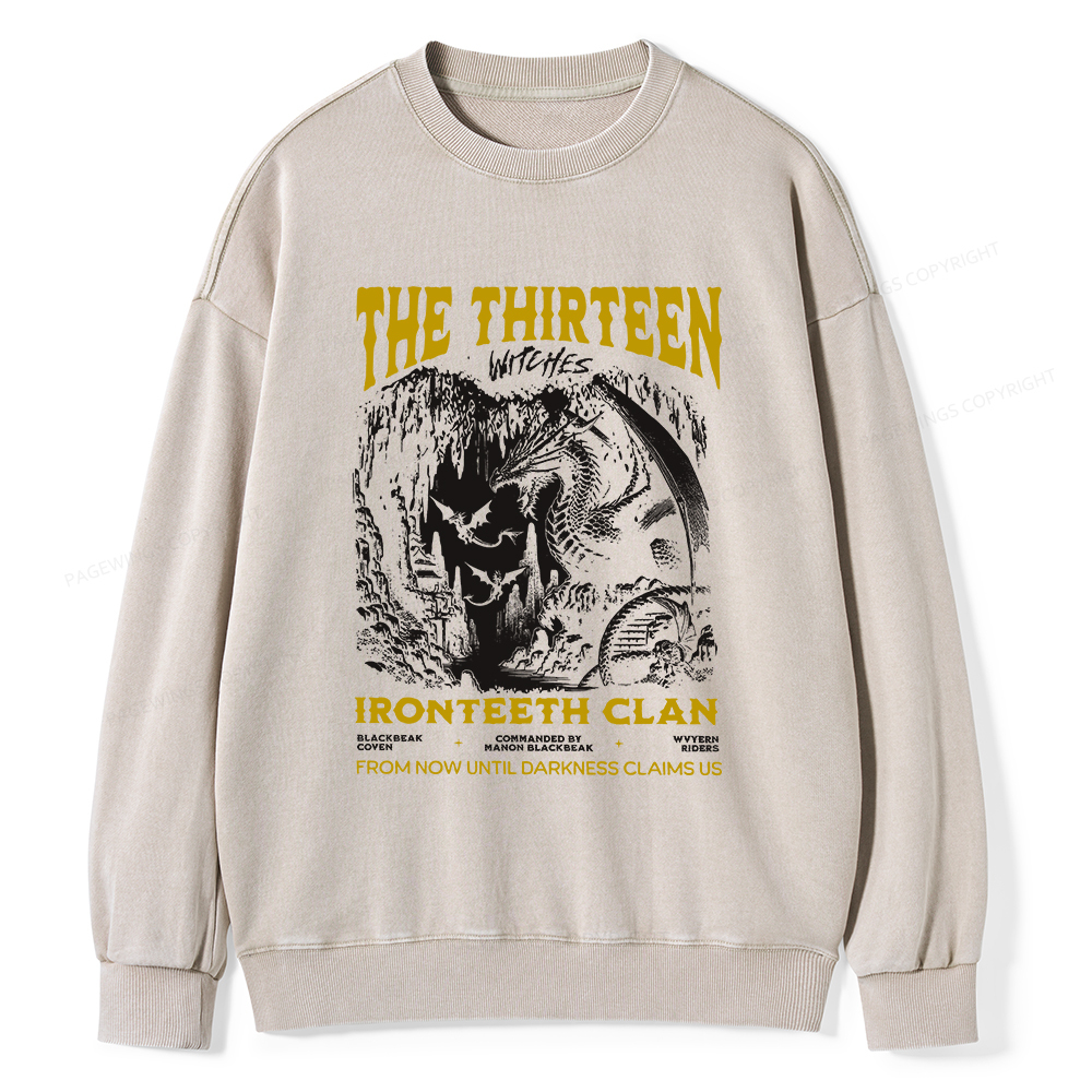 Pagewings The Thirteen Unisex Washed Sweatshirt