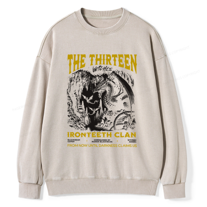 Pagewings The Thirteen Unisex Washed Sweatshirt