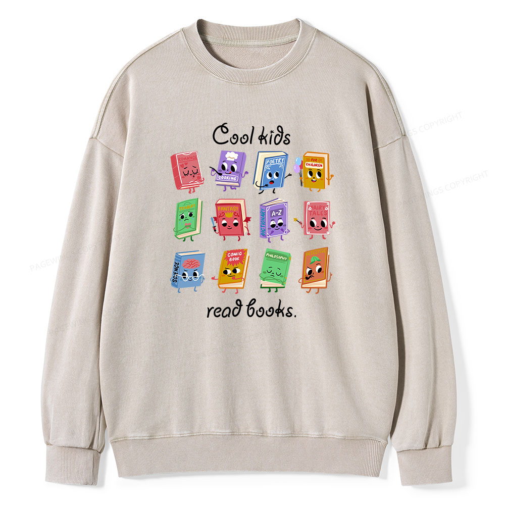 Pagewings School Librarian Shirt, Back To School Shirt Teacher Unisex Washed Sweatshirt