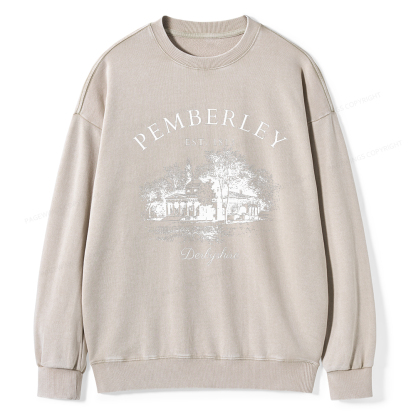 Pagewings Pride and Prejudice Unisex Washed Sweatshirt