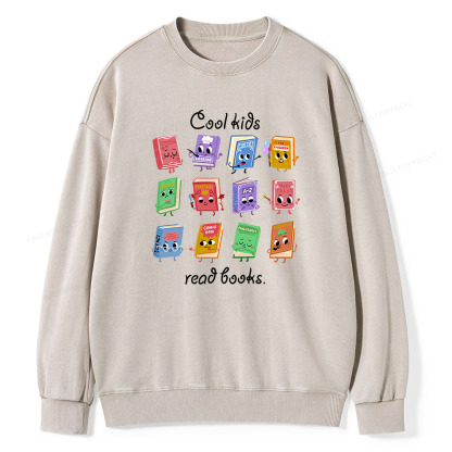 Pagewings School Librarian Shirt, Back To School Shirt Teacher Unisex Washed Sweatshirt