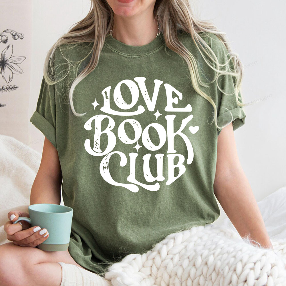 Pagewings Love Book Club Unisex Washed T-shirt