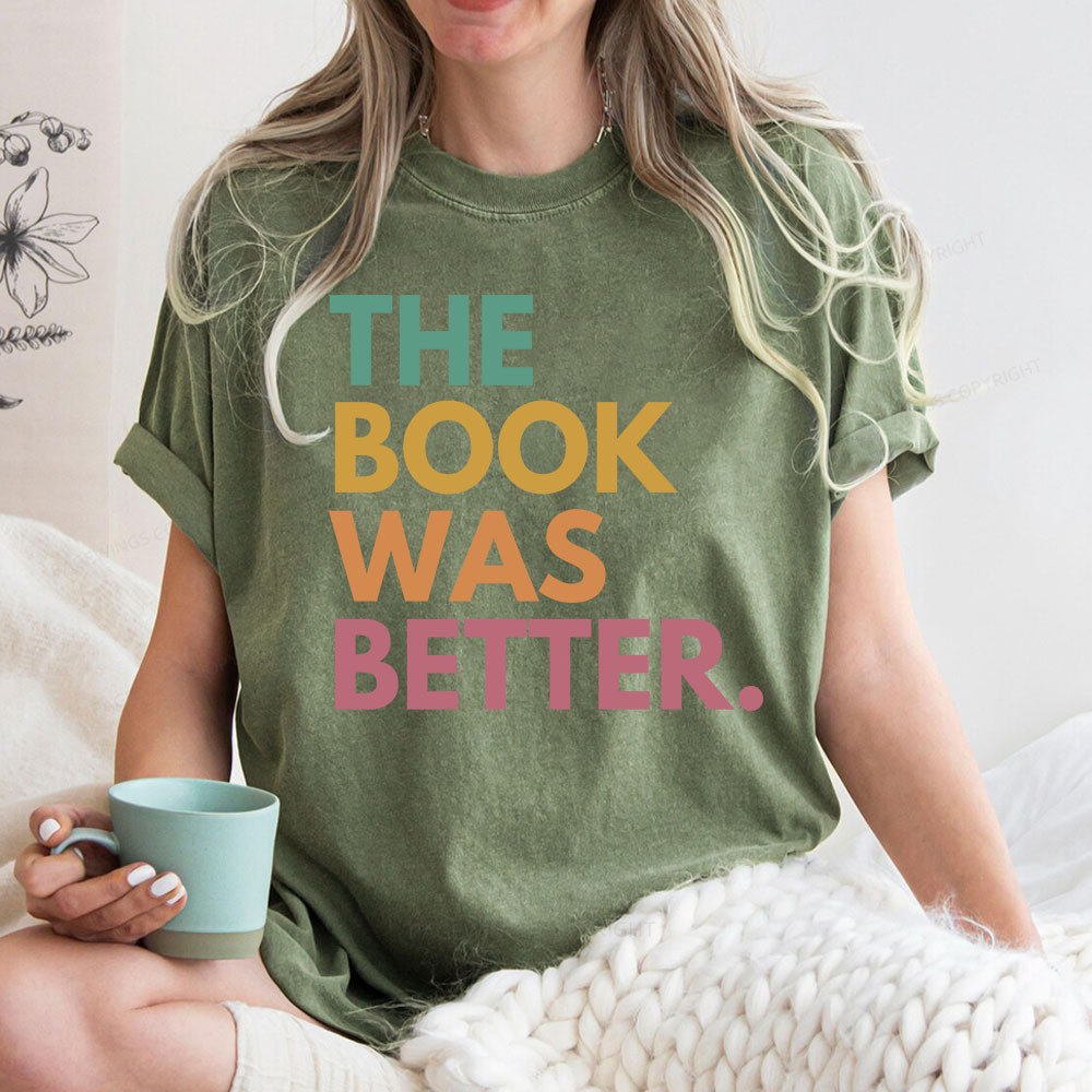 Pagewings The Book Was Better Unisex Washed T-shirt