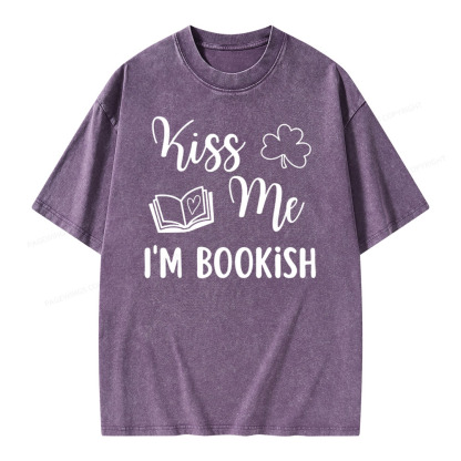 Pagewings Book Funny, Reader Bookworm Librarian Shirt Gift Unisex Washed T-shirt