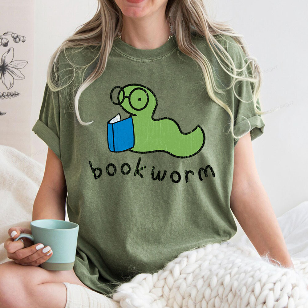Pagewings Bookworm Unisex Washed T-shirt