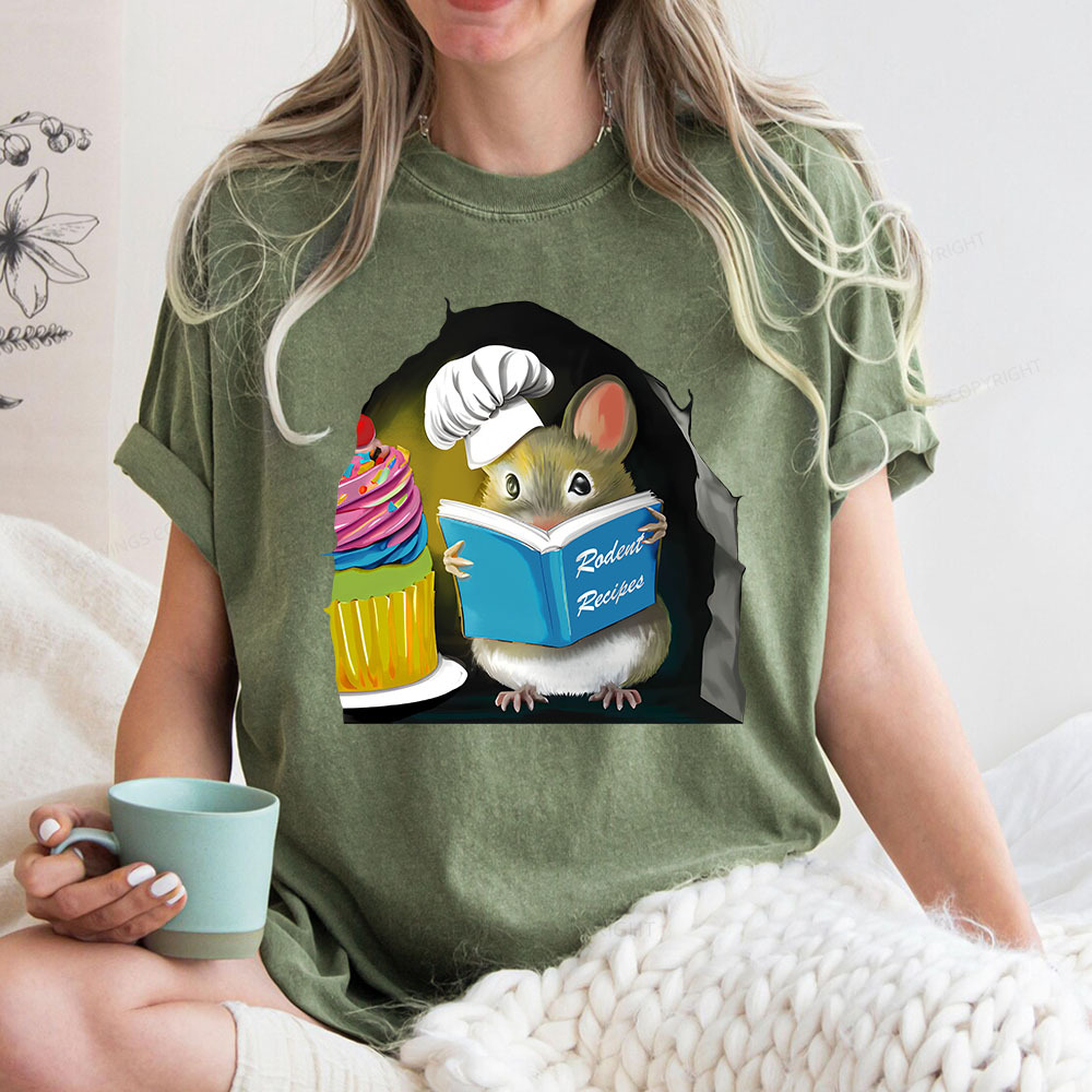 Pagewings Rodent Recipes Unisex Washed T-shirt