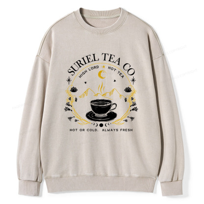 Pagewings Suriel Tea Co Unisex Washed Sweatshirt