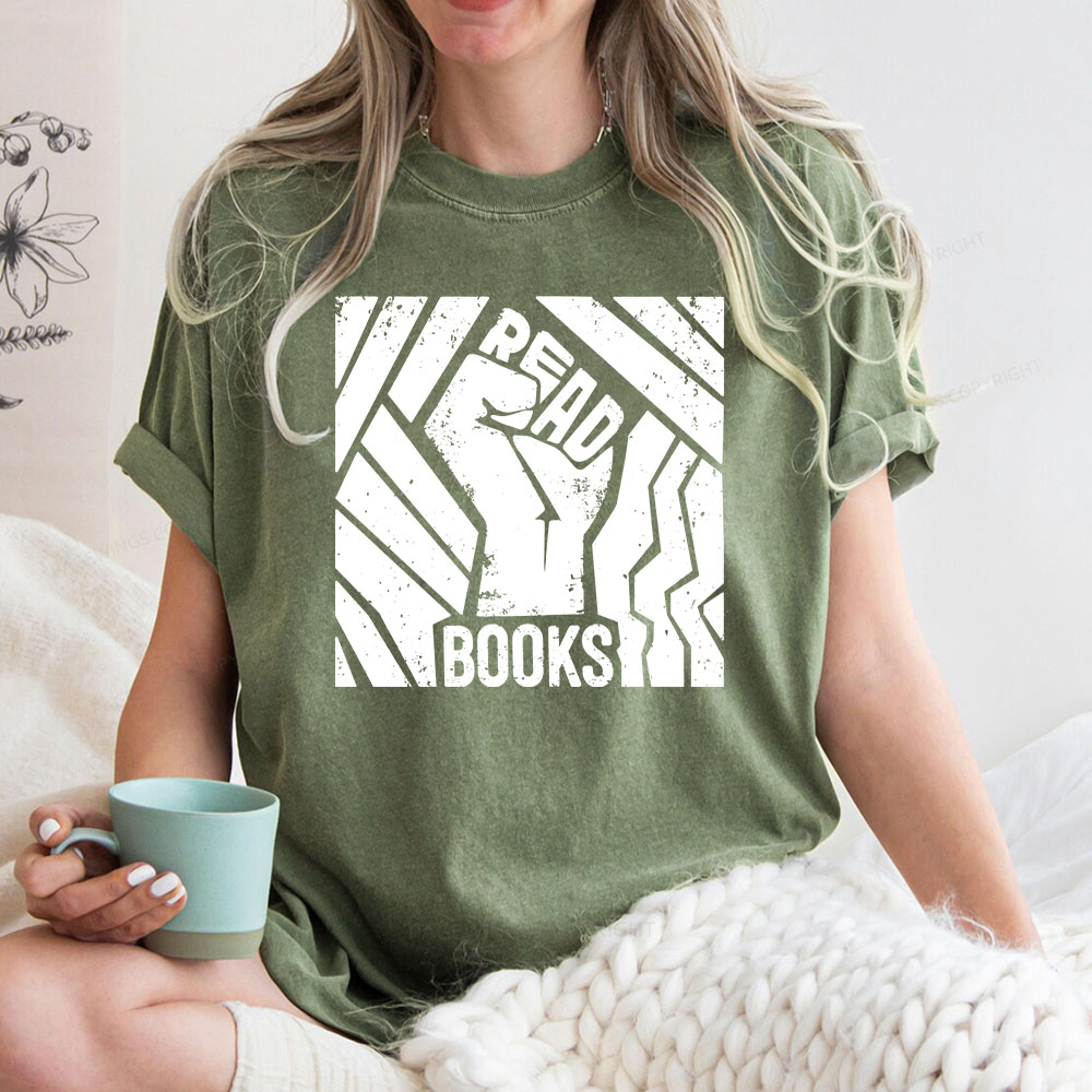 Pagewings Read Books Unisex Washed T-shirt