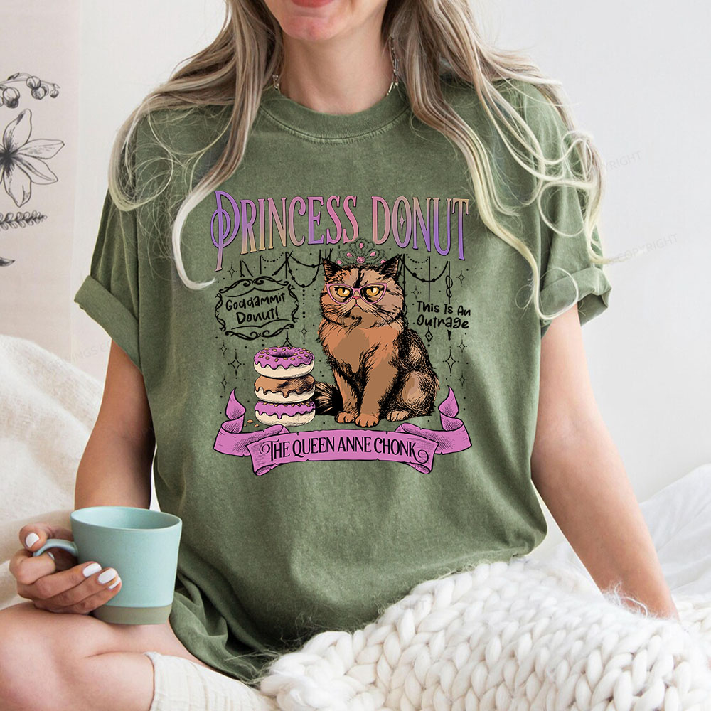 Pagewings Princess Donut Unisex Washed T-shirt