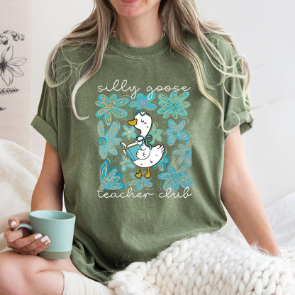 Pagewings Silly Goose Unisex Washed T-shirt