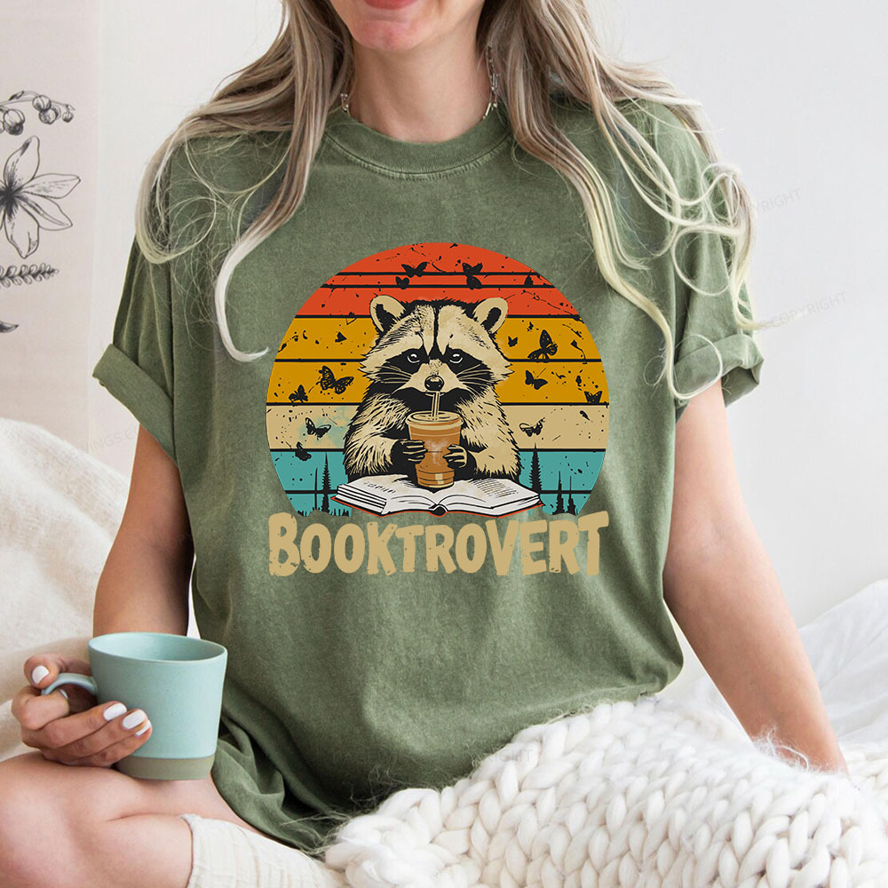 Pagewings Booktrovert Unisex Washed T-shirt