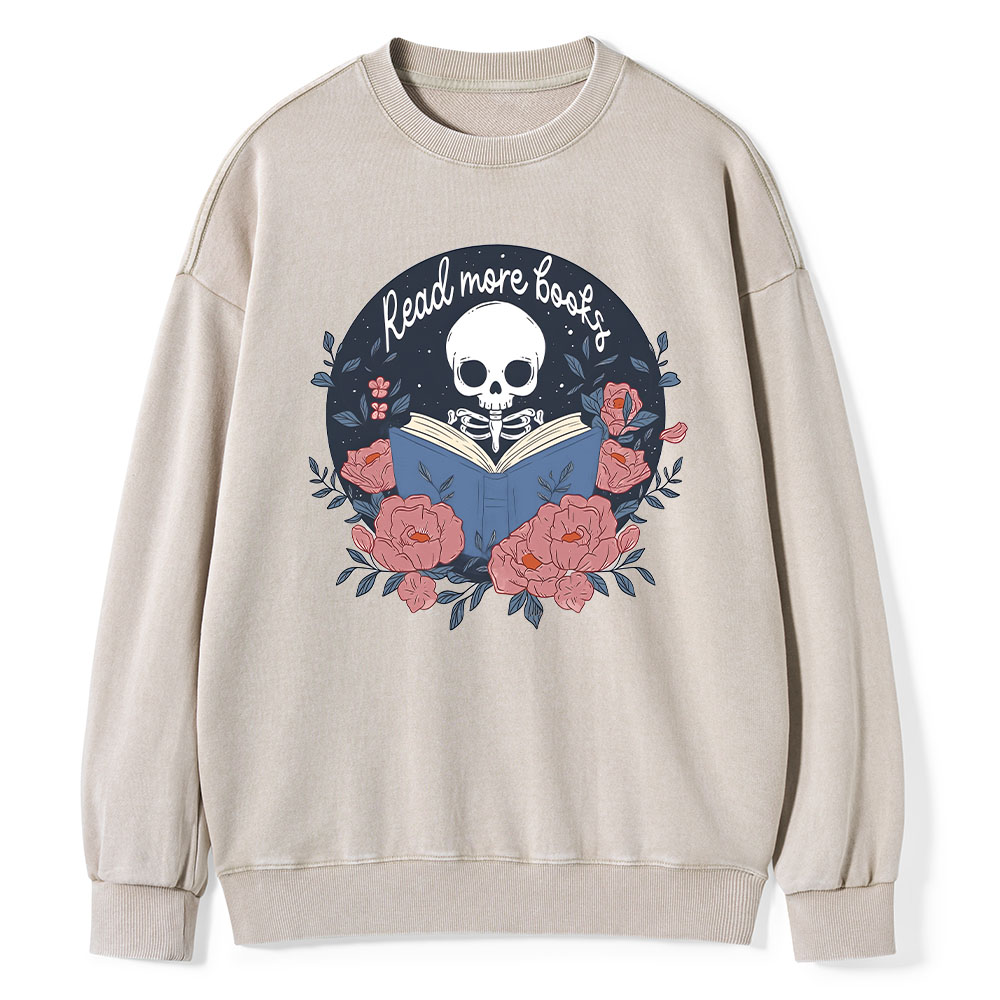Pagewings read  more  books Unisex Washed Sweatshirt