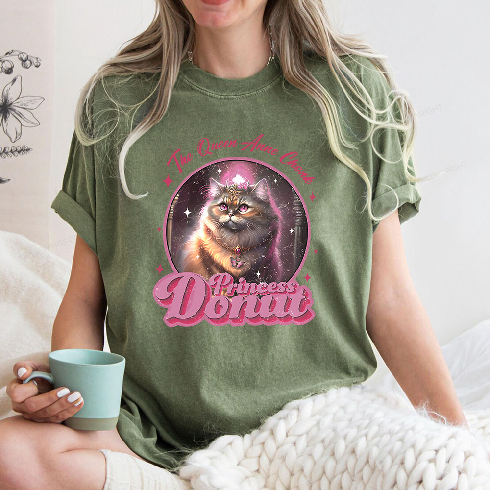 Pagewings Princess Donut  Unisex Washed T-shirt