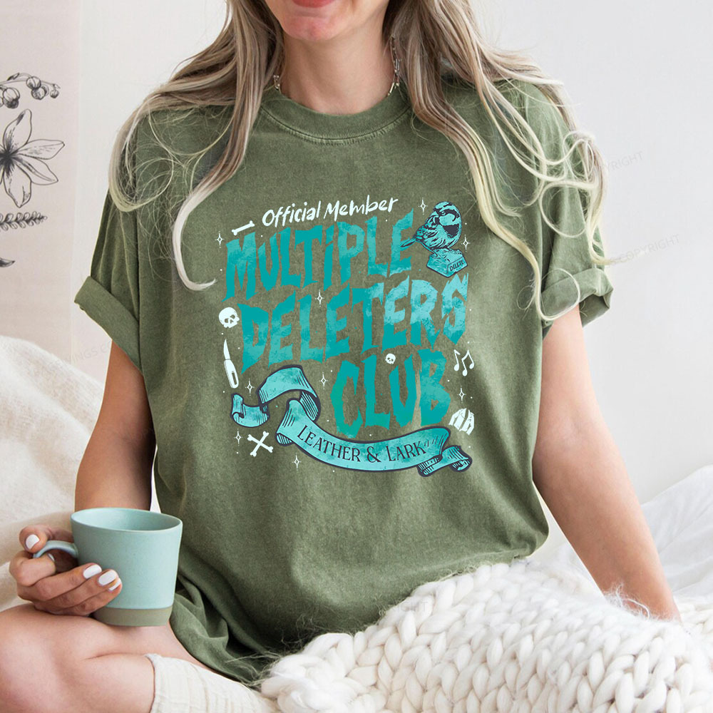 Pagewings Multiple Deleters Club Unisex Washed T-shirt