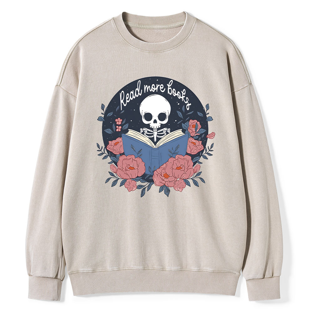 Pagewings read  more  books Unisex Washed Sweatshirt