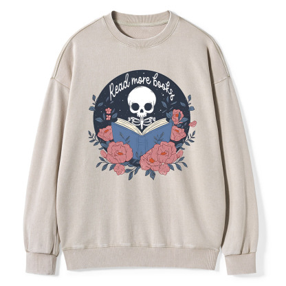 Pagewings read  more  books Unisex Washed Sweatshirt