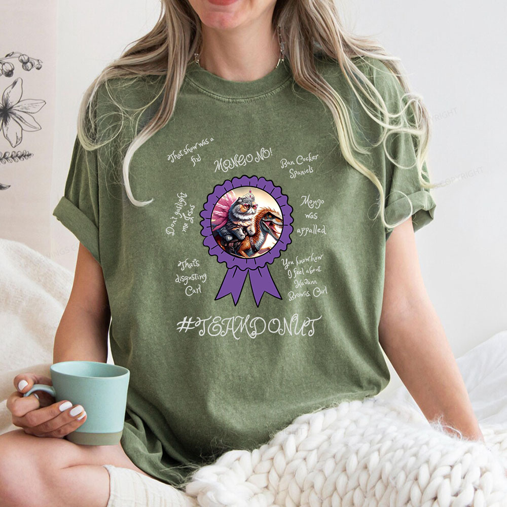 Pagewings Princess Donut & Mongo Unisex Washed T-shirt