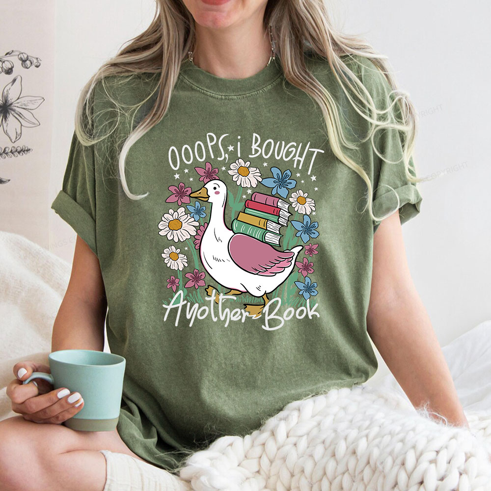 Pagewings Oops I Bought Another Book Unisex Washed T-shirt