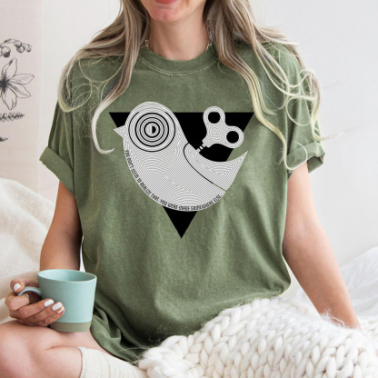 Pagewings Wind up Bird Chronicle Unisex Washed T-shirt