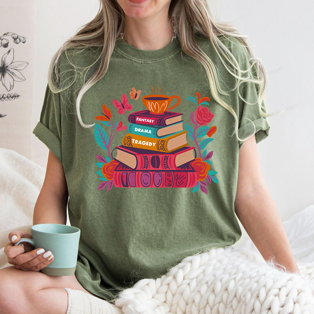 Pagewings Book Lover Unisex Washed T-shirt