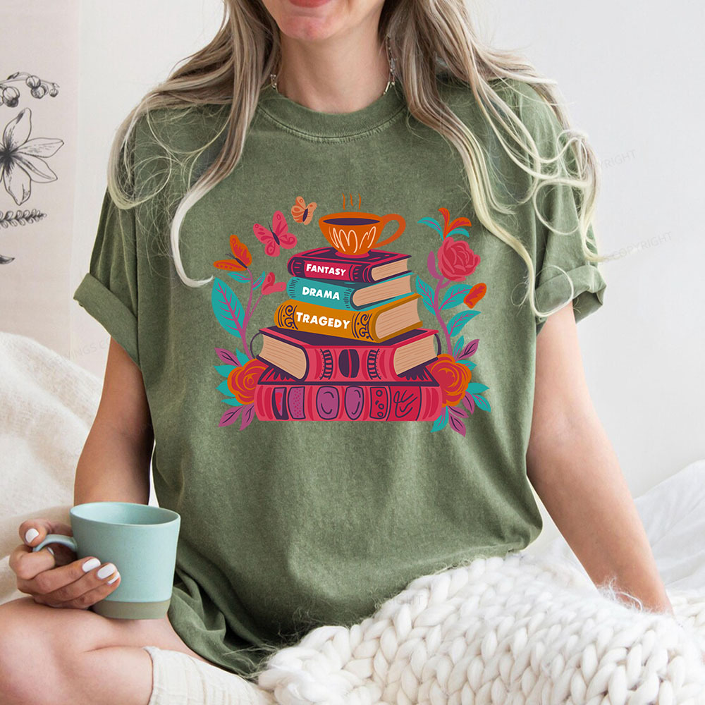 Pagewings Book Lover Unisex Washed T-shirt