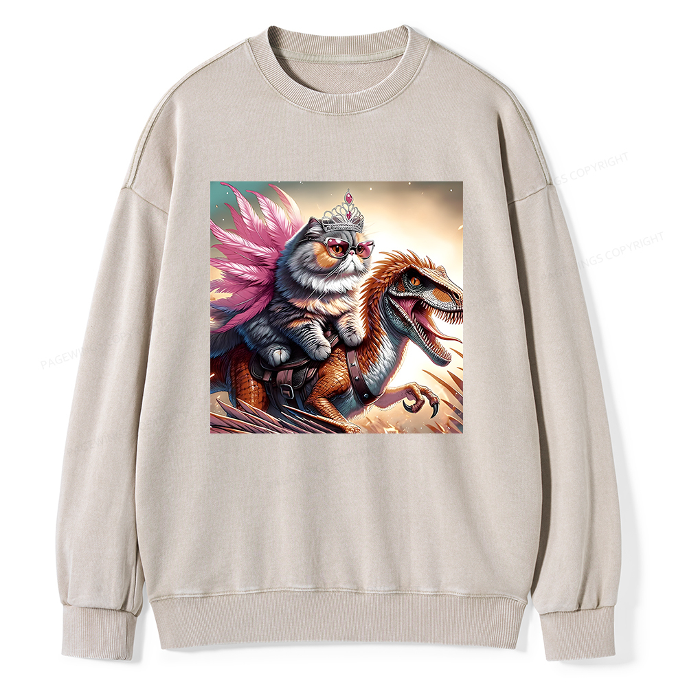 Pagewings Dungeon Crawler Unisex Washed Sweatshirt