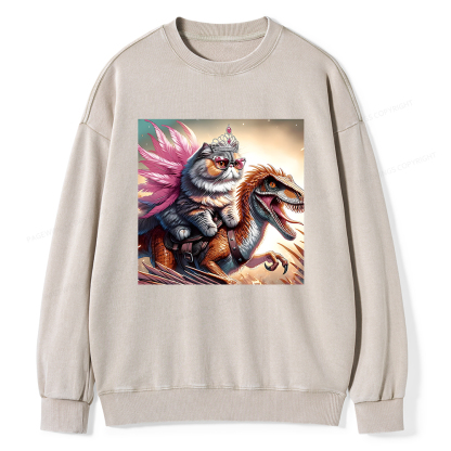 Pagewings Dungeon Crawler Unisex Washed Sweatshirt