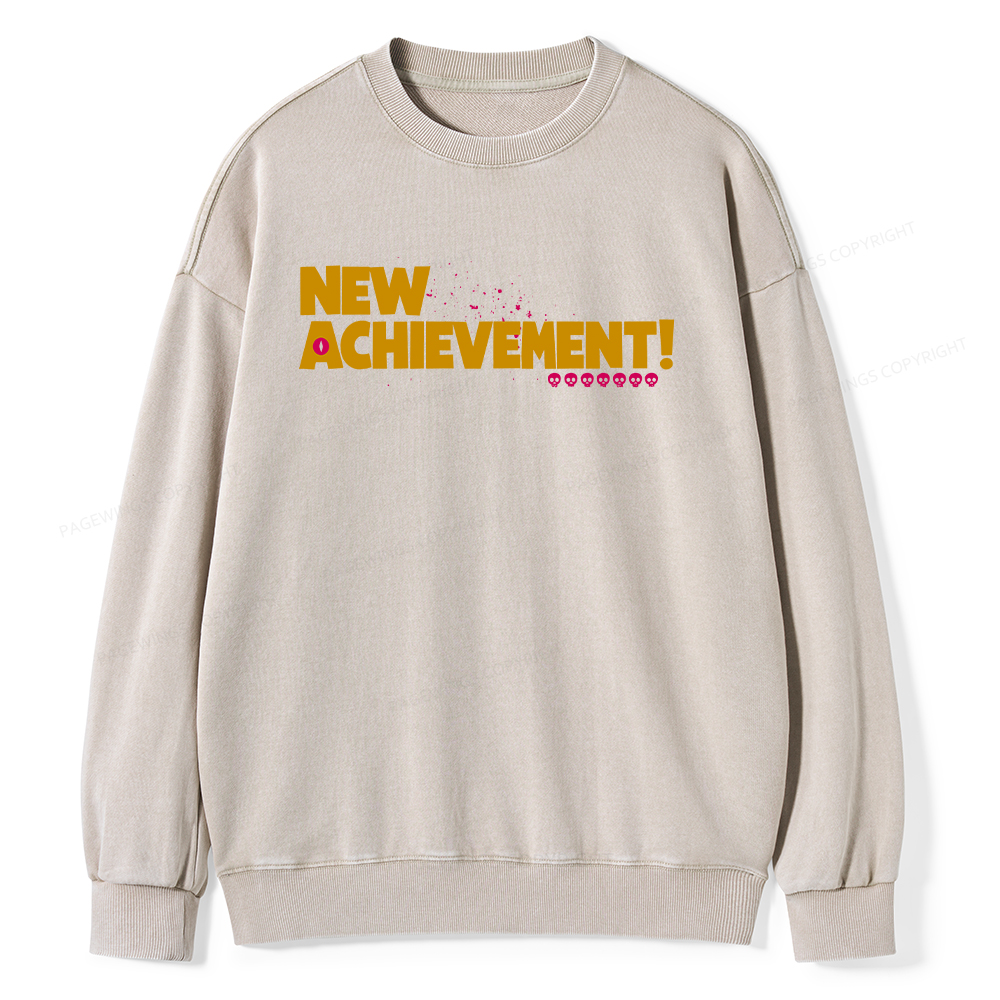 Pagewings New Achievement Unisex Washed Sweatshirt