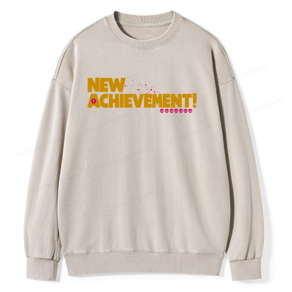 Pagewings New Achievement Unisex Washed Sweatshirt