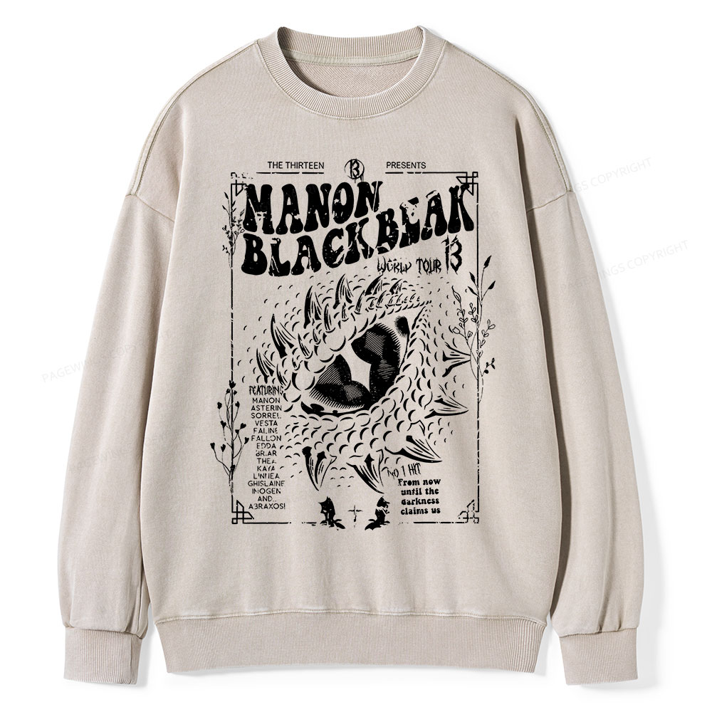 Pagewing  ACOTAR Crescent City Rhysand Unisex Washed Sweatshirt