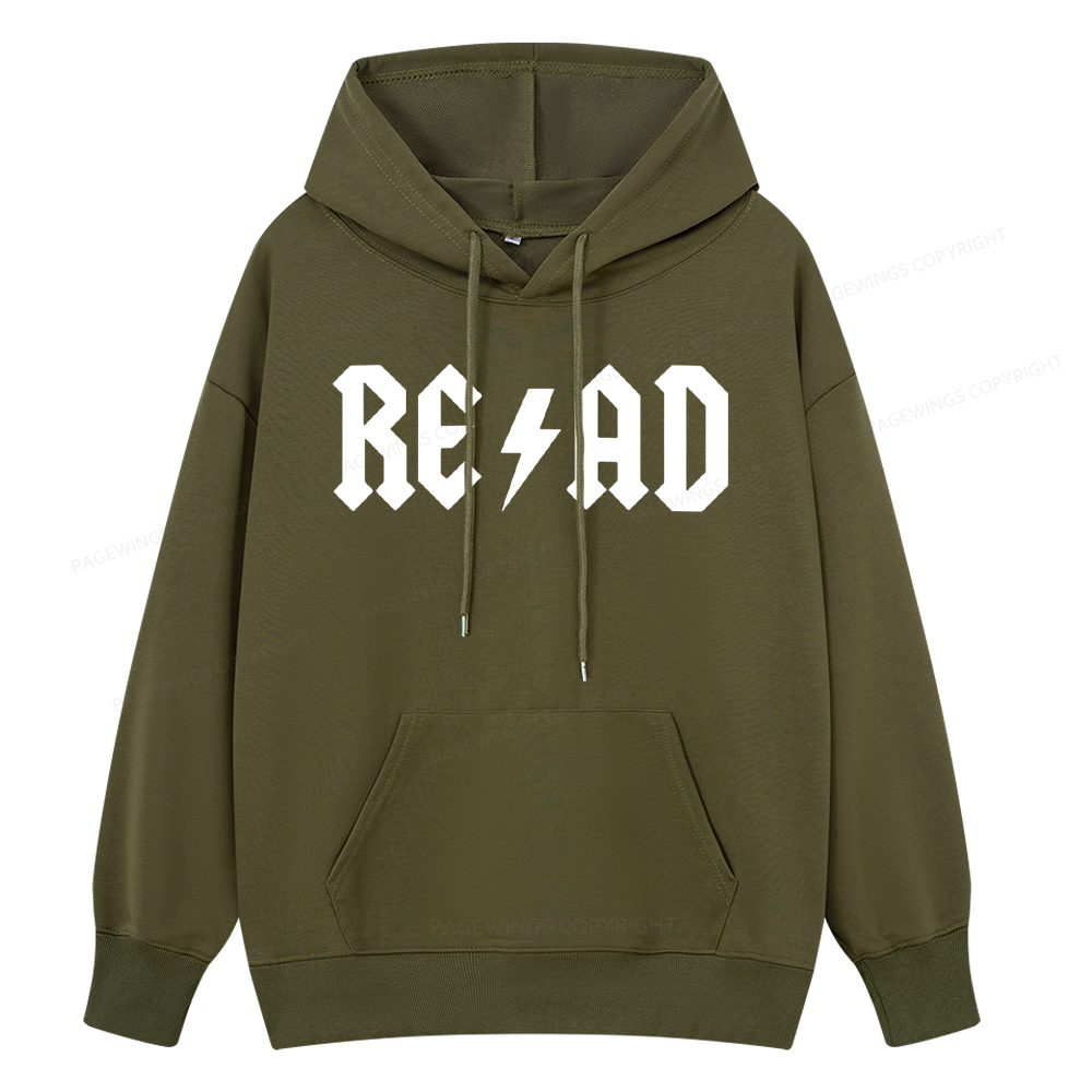 Pagewings Read Back In The Library "rock And Roll Unisex Classic Hoodie