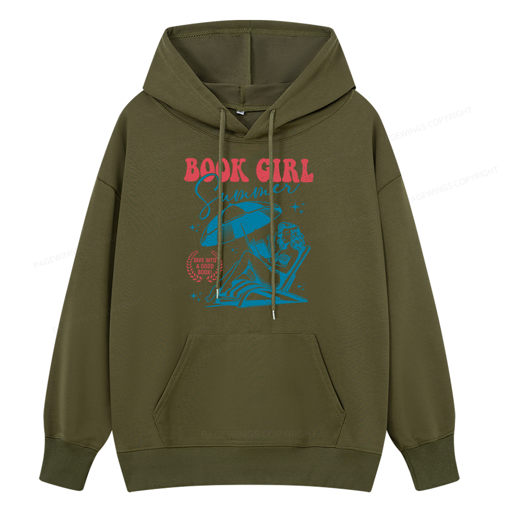 Pagewings Book Girl Summer Unisex Classic Hoodie