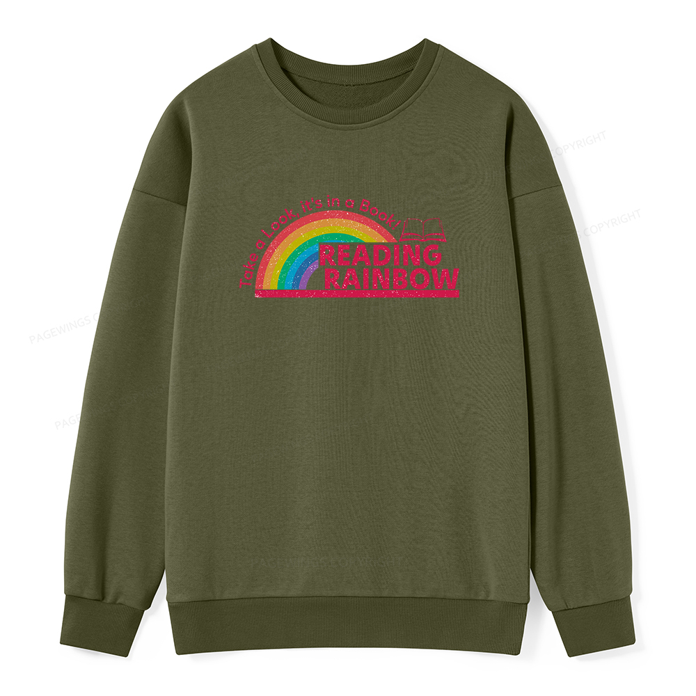 Pagewings Reading Rainbow Unisex Classic Sweatshirt