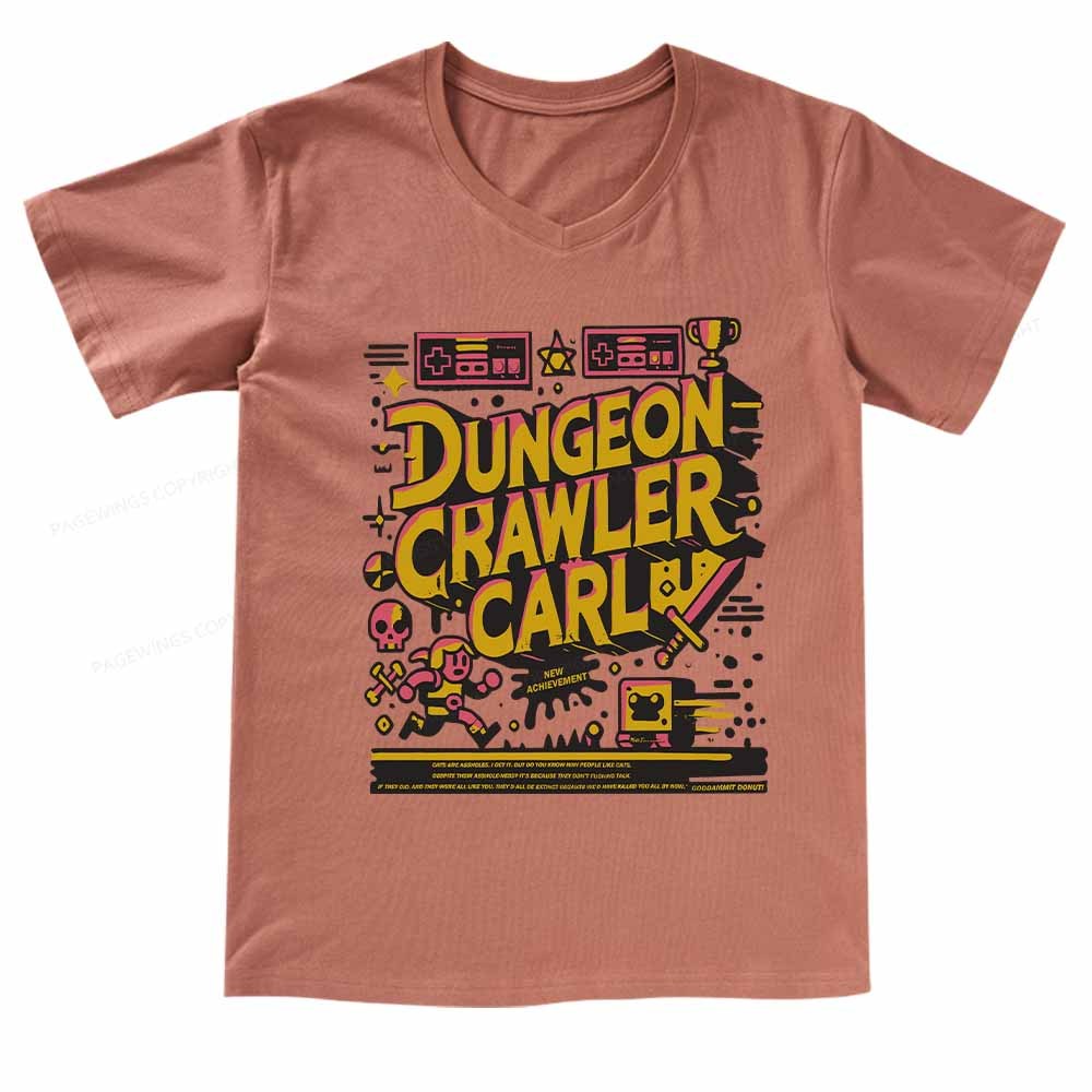 Pagewings Book New Achievement  V-neck T-shirt