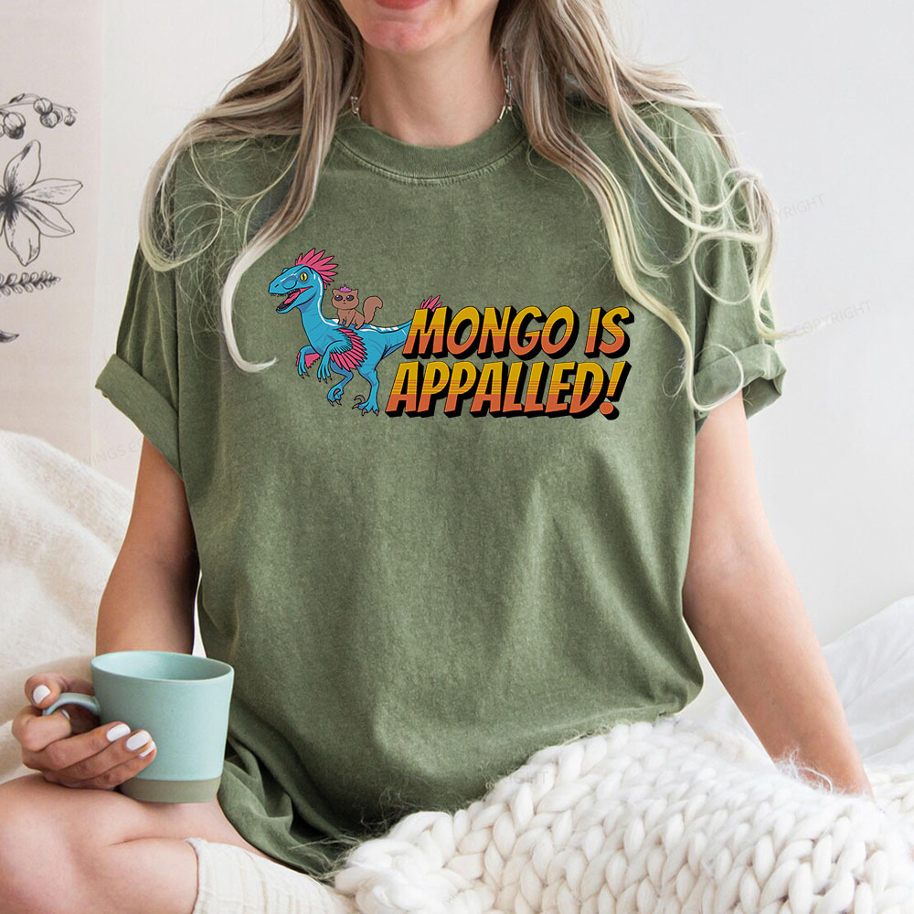 Pagewings Mongo is Appalled Unisex Washed T-shirt