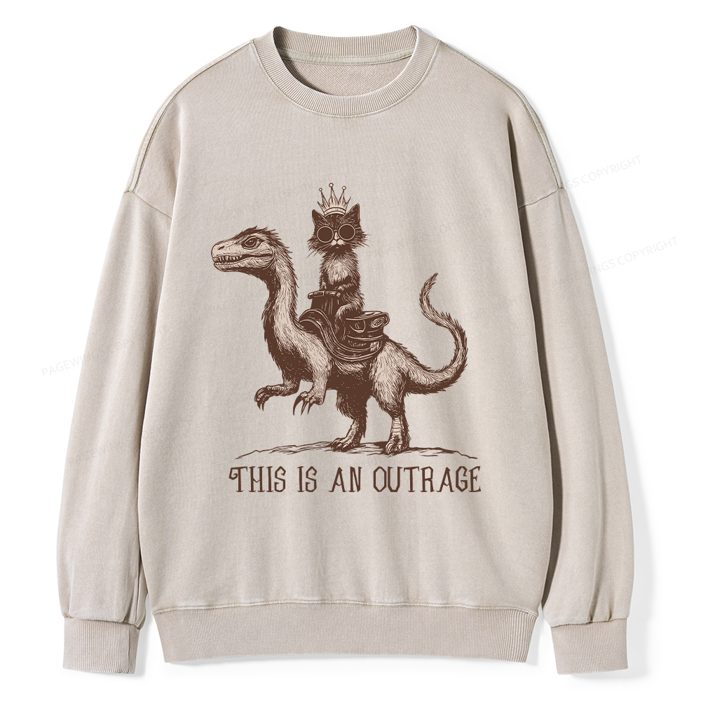 Pagewings Princess Donut Unisex Washed Sweatshirt