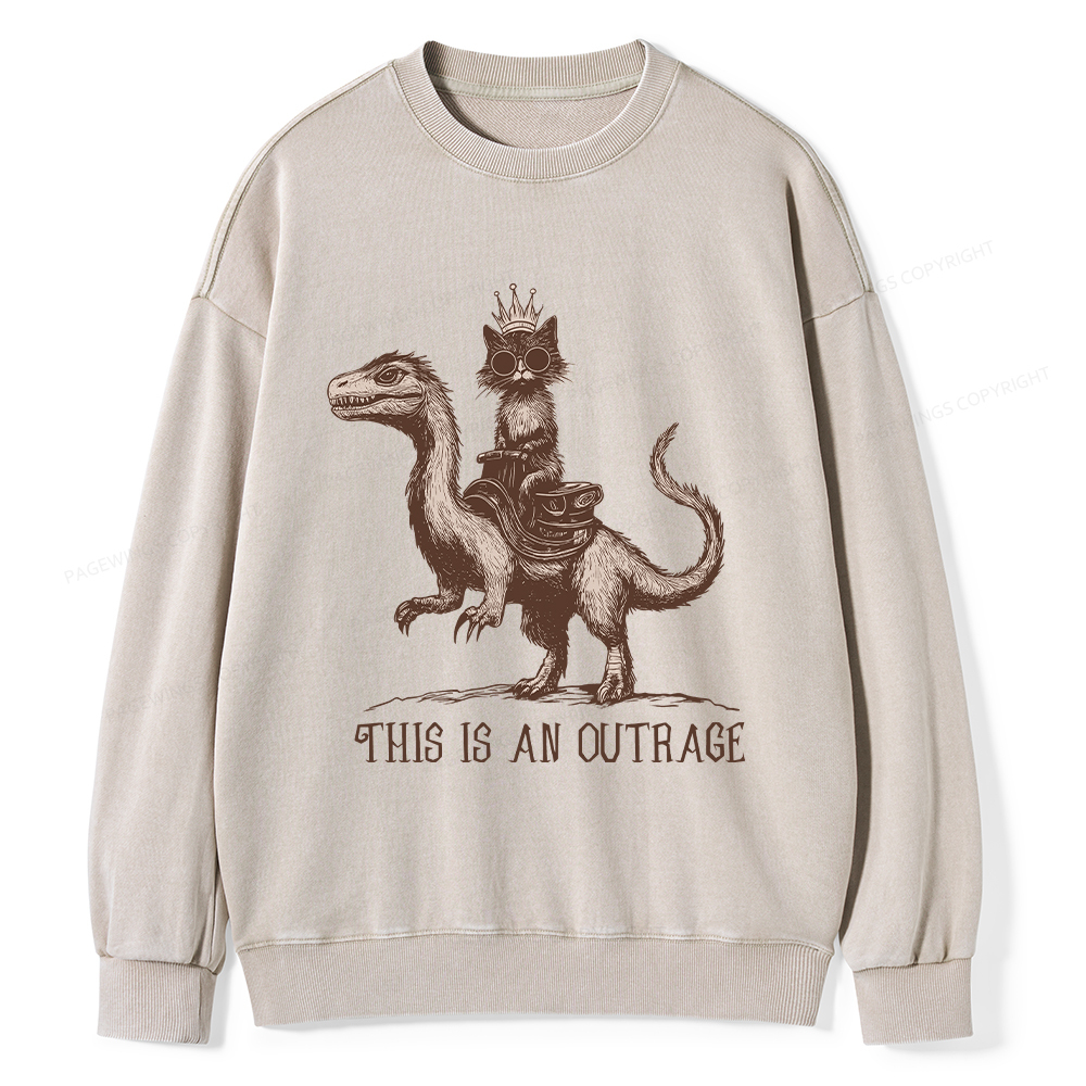 Pagewings Princess Donut Unisex Washed Sweatshirt