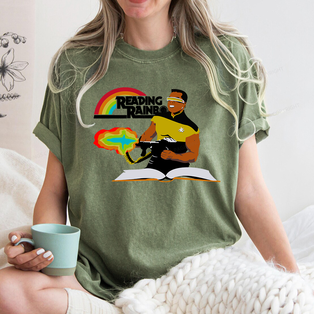 Pagewings Reading Rambo Unisex Washed T-shirt