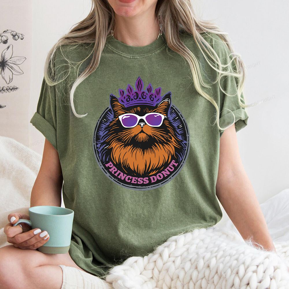 Pagewings Princess Donut Unisex Washed T-shirt