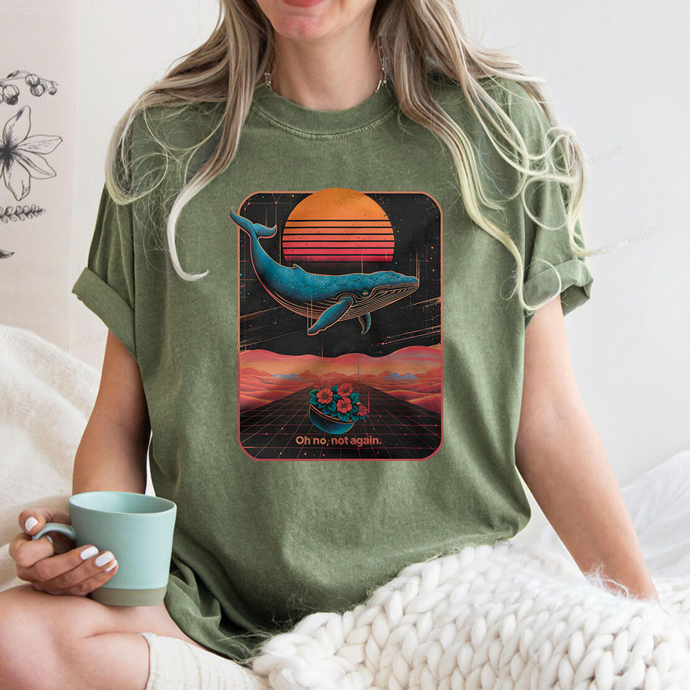 Pagewings Oh No, Not Again Unisex Washed T-shirt