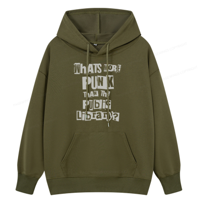 Pagewings What's More Punk Than The Public Library Unisex Classic Hoodie
