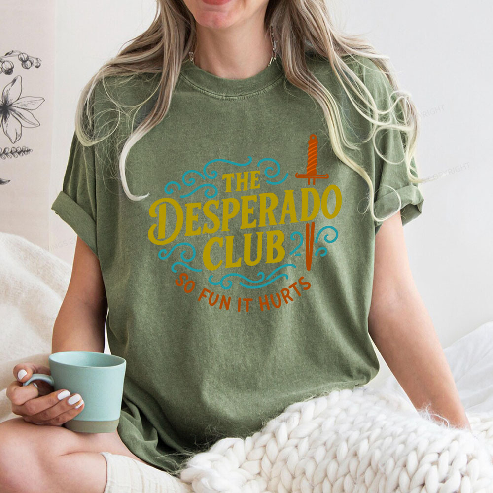 Pagewings The Desperado Club Unisex Washed T-shirt